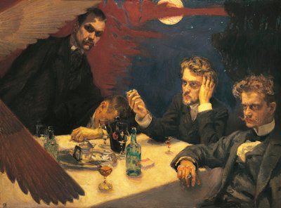 Finnland, Das Symposium, Das Problem von Akseli Valdemar Gallen Kallela