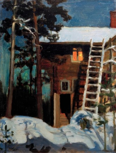 Kalela im Winter von Akseli Valdemar Gallen Kallela