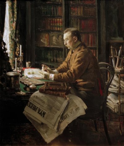 Porträt Dr. H.F.Antell von Akseli Valdemar Gallen Kallela