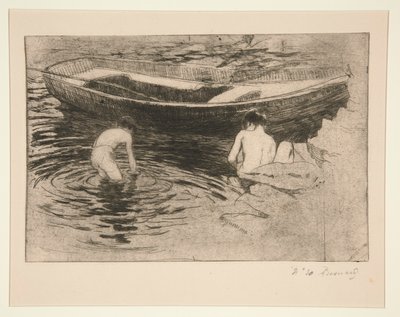 Baden in Talloires von Albert Besnard