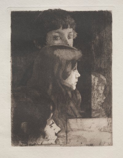 Studie von Köpfen von Albert Besnard