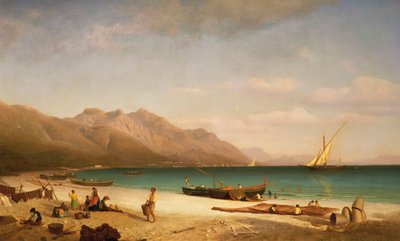 Bucht von Salerno, 1858 von Albert Bierstadt