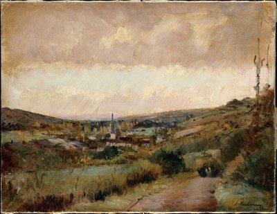 Letzte Herbsttage in Hondouville-sur-Iton von Albert Charles Lebourg