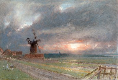 Cley, Norfolk von Albert Goodwin