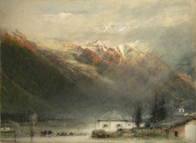 Das Tal von Chamonix von Albert Goodwin