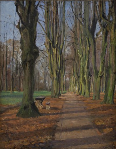 Eine Allee in Søndermarken. Frederiksberg von Albert Gottschalk