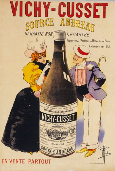 Vichy-Cusset - Quelle Andreau, ca. 1895 von Albert Guillaume