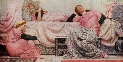 Lautes Vorlesen, 1884, 1936 von Albert Joseph Moore