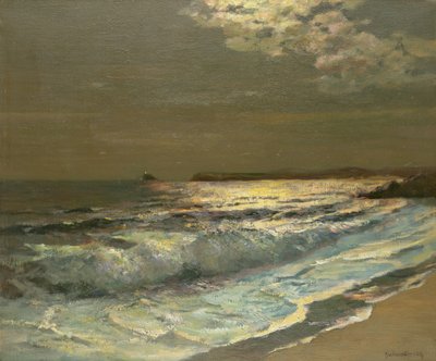 Die mondbeschienene brechende Welle von Albert Julius Olsson