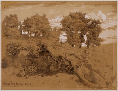 Landschaftsstudie aus Italien von Albert Lang