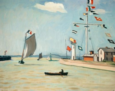 Der Hafen von Honfleur von Albert Marquet