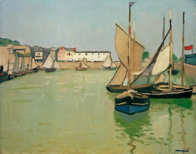 Der Hafen von Honfleur von Albert Marquet