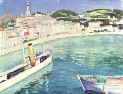 Hafen von Menton von Albert Marquet