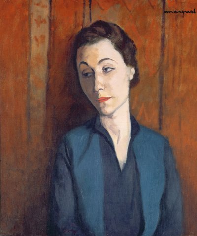 Die Frau in Blau von Albert Marquet