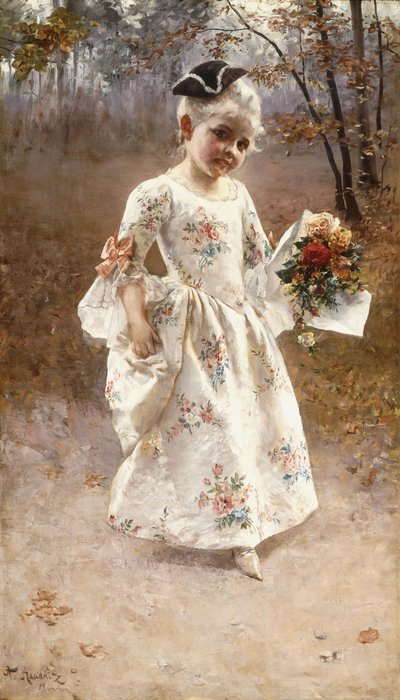 Das kleine Blumenmädchen von Albert Raudnitz