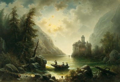 Überquerung in einer mondhellen Nacht von Albert Rieger