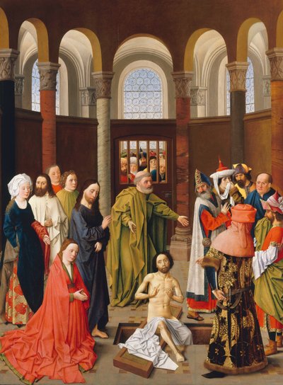 Die Auferweckung des Lazarus, ca. 1455 von Albert van Ouwater