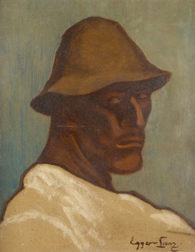 Studienkopf aus: Totentanz von Albin Egger Lienz