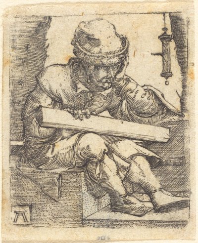 Der nachdenkliche Zimmermann von Albrecht Altdorfer