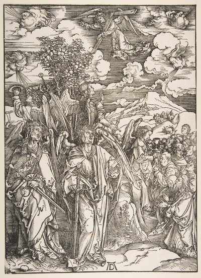 Engel, die die vier Winde zurückhalten, n.d. von Albrecht Dürer