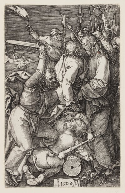 Verrat an Christus, aus Die gravierte Passion von Albrecht Dürer