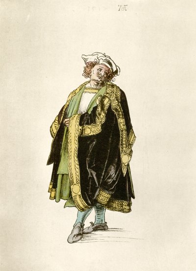 Entwurf eines kaiserlichen Hofkleides von Albrecht Dürer