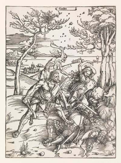 Herkules besiegt die Molioniden-Zwillinge von Albrecht Dürer