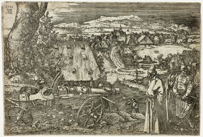 Landschaft mit Kanone von Albrecht Dürer