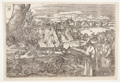 Landschaft mit Kanone von Albrecht Dürer