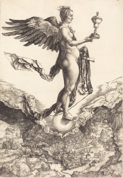 Nemesis Das große Glück, ca. 1501-1502 von Albrecht Dürer