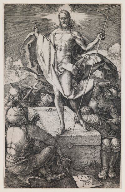 Auferstehung, aus der Serie „Die gravierte Passion“ von Albrecht Dürer