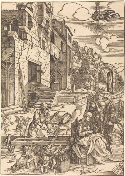 Aufenthalt der Heiligen Familie in Ägypten von Albrecht Dürer