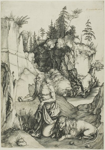 Der büßende Heilige Hieronymus in der Wüste von Albrecht Dürer