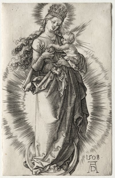 Die Jungfrau mit einer Sternenkrone von Albrecht Dürer