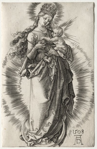 Die Jungfrau mit einer Sternenkrone von Albrecht Dürer