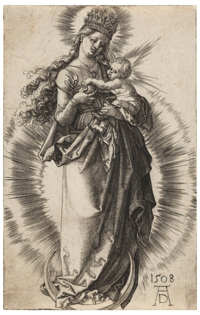 Die Jungfrau mit der Sternenkrone von Albrecht Dürer