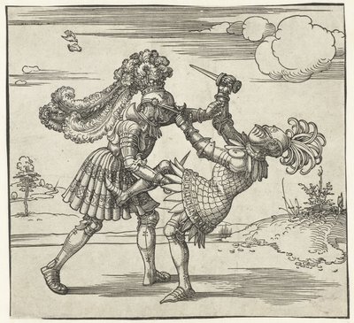 Zwei Ritter im Kampf von Albrecht Dürer or Duerer