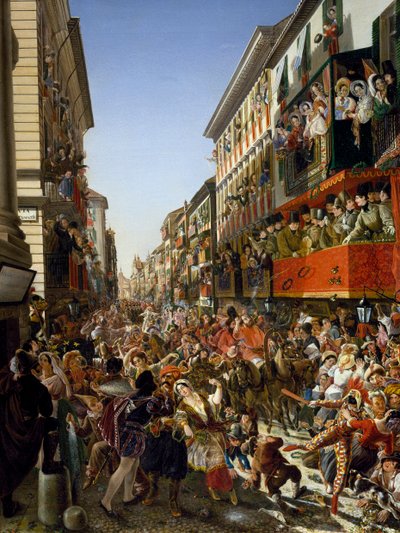 Karneval in Rom von Aleksandr Petrovich Myasoedov