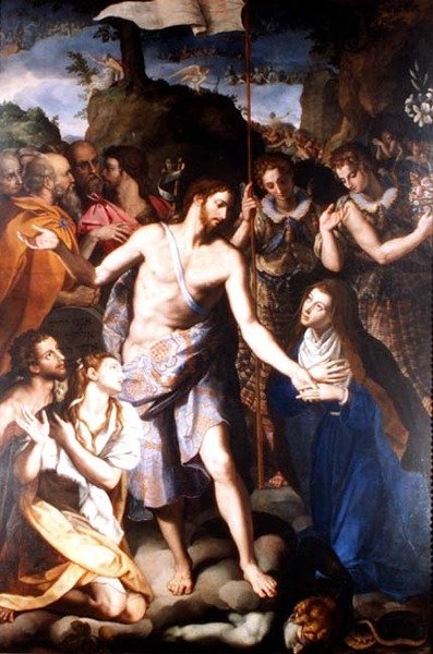 Christi Abstieg in die Vorhölle von Alessandro Allori