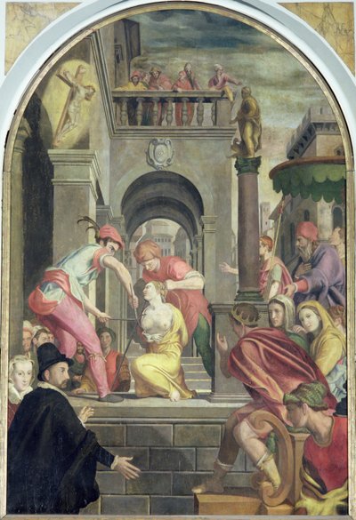 Das Martyrium der hl. Agatha, 1585 von Alessandro Allori