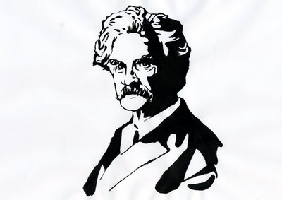 Porträt von Mark Twain (1835-1910) von Alessandro Lonati