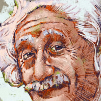 Porträt des Wissenschaftlers Albert Einstein von Alessandro Lonati