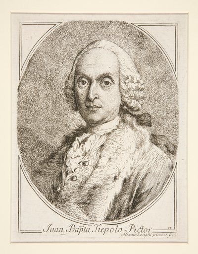 Porträt von G.B. Tiepolo von Alessandro Longhi