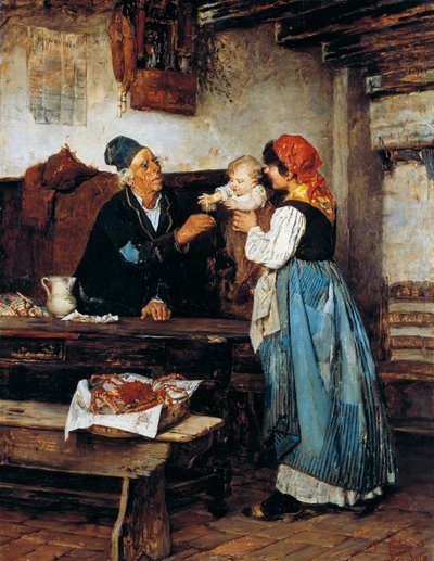 Großvater bietet an von Alessandro Milesi