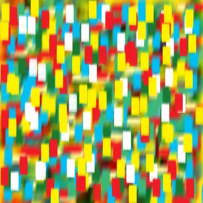 Vertikaler Pointillismus Gelb, 2019 von Alex Caminker