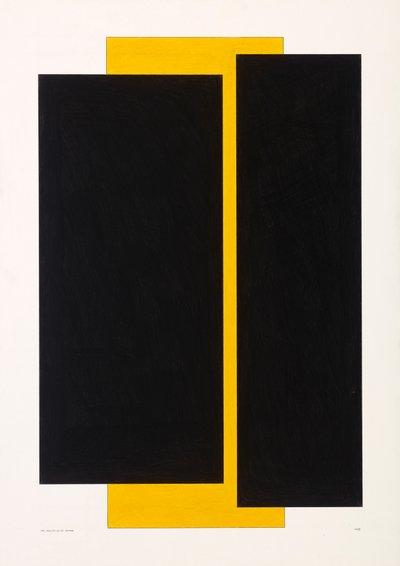Schwarz auf Gelb, 2022 von Alex Dunn