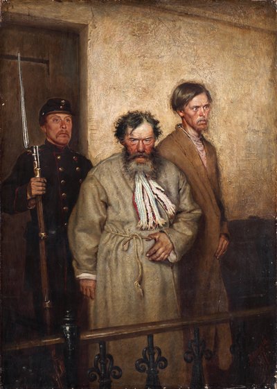 In einem Gerichtssaal, 1877 von Alexander Nikanorovich Novoskoltsev