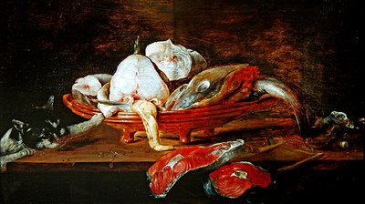 Stillleben mit Fisch von Alexander van Adriaenssen