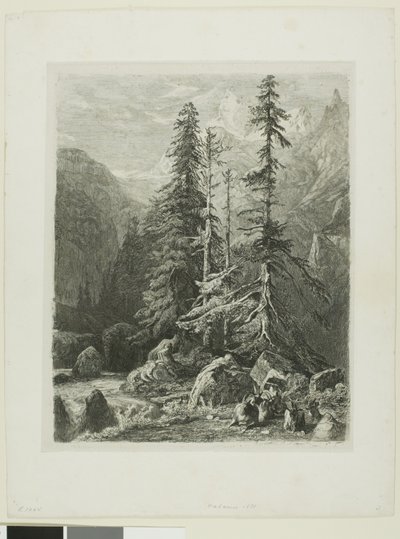 Alpenlandschaft von Alexandre Calame