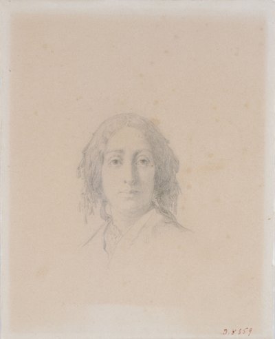 Porträt von George Sand von Alexandre Damien Manceau